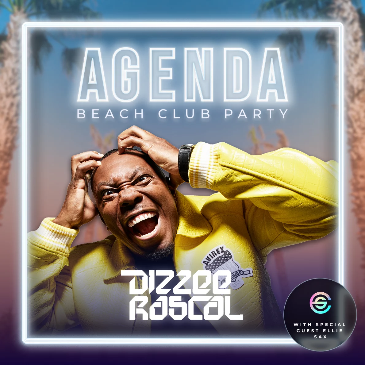 Dizzee Rascal + Ellie Sax Artist Agenda Beach Club Party Albufeira