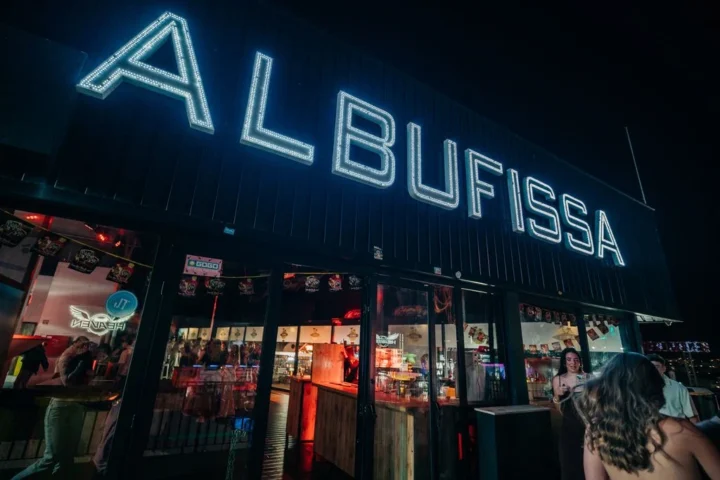 Neon lights up the night at Albufeira’s Rooftop Sessions as partygoers get ready for another wild one under the stars.