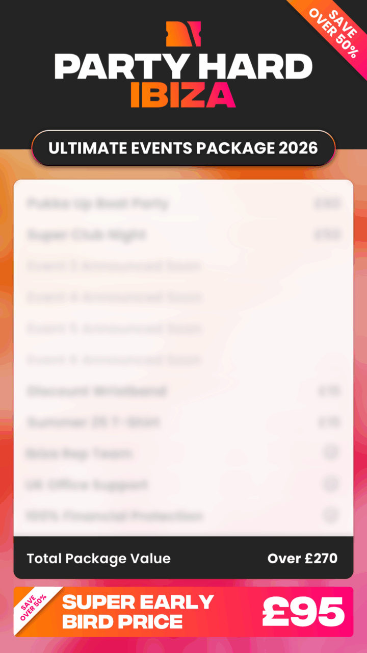 Ibiza Super Early Bird Package Summer 2026
