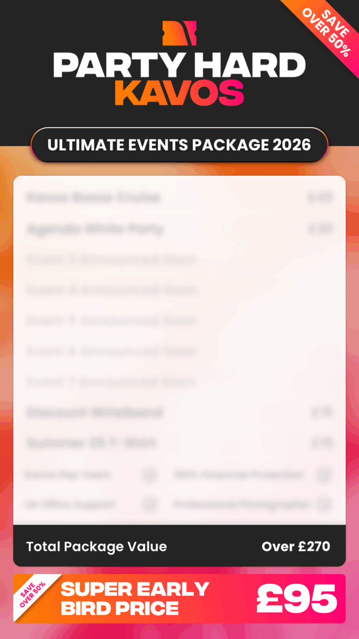 Kavos Super Early Bird Package Summer 2026