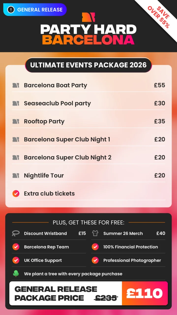 Barcelona General Release Ultimate Events Package
