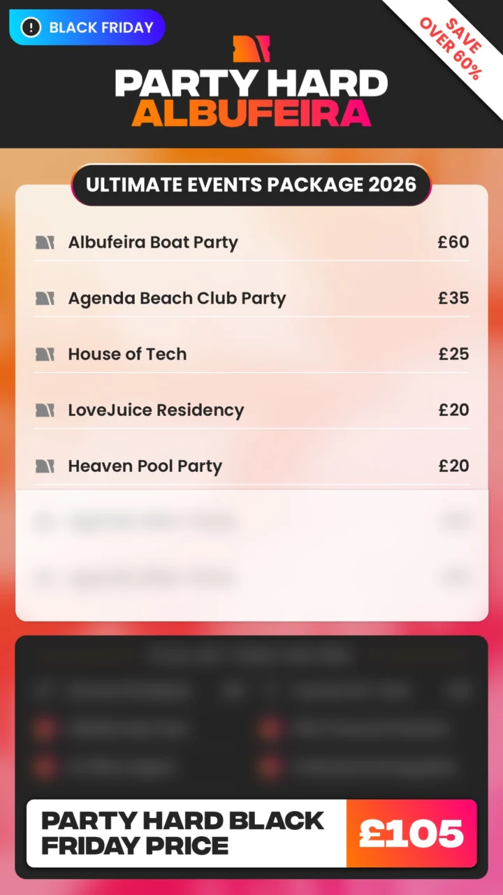 Albufeira Ultimate Events Package Black Friday Price 2026