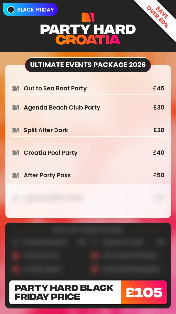Croatia Ultimate Events Package Black Friday Price 2026