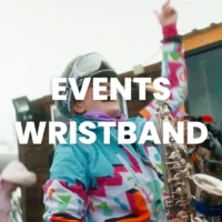 Party Hard In The Snow Events Wristband