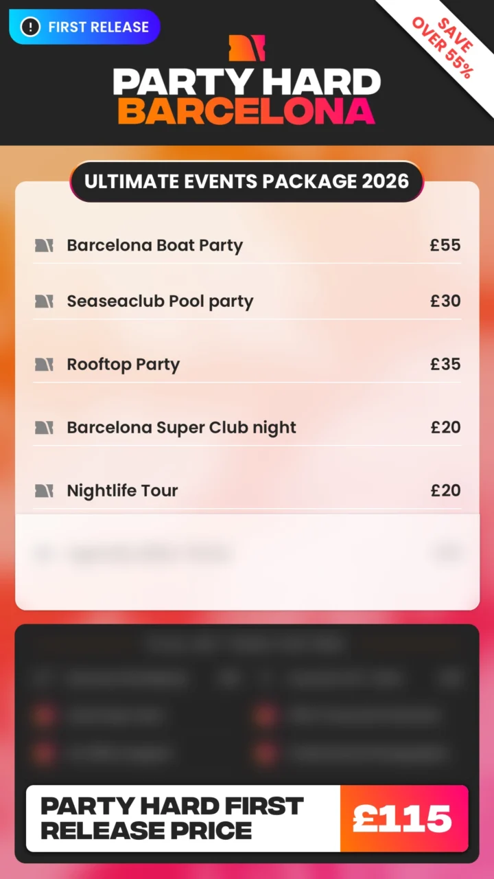Barcelona Ultimate Events Package First Release Price 2026