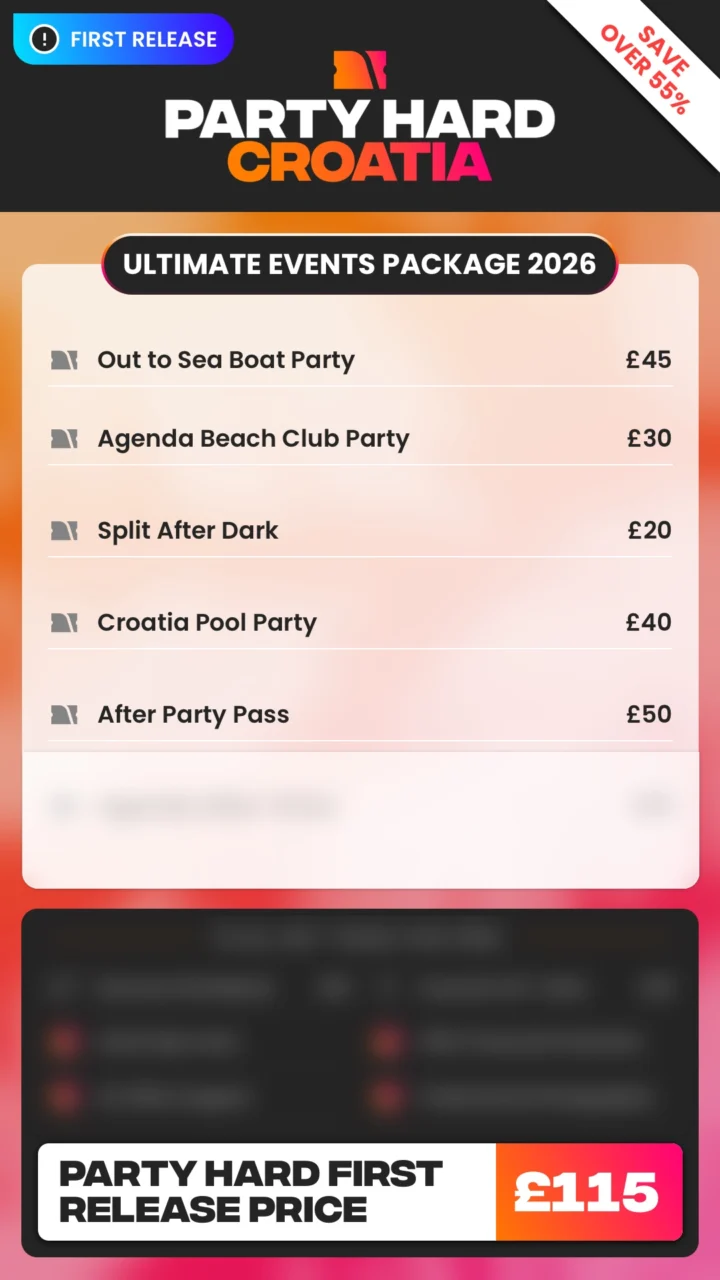 Croatia Ultimate Events Package First Release Price 2026