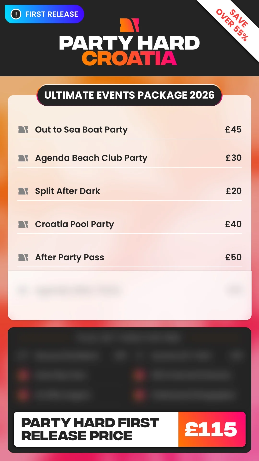 Croatia Ultimate Events Package First Release Price 2026